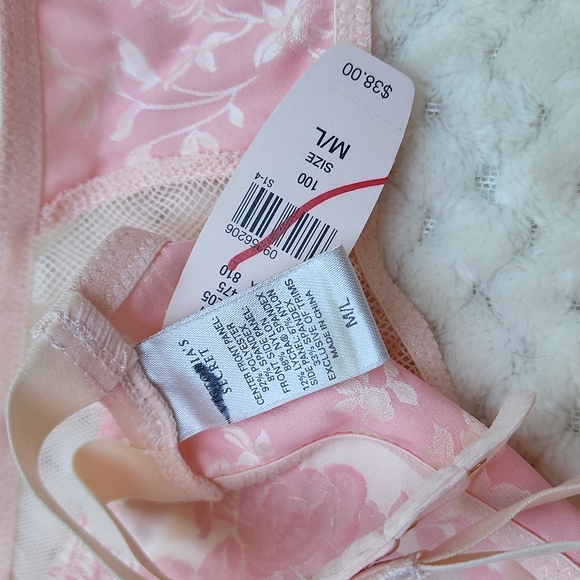 Nwt Victoria's Secret Very Sexy Floral & Mesh Garter Belt - Picture 8 of 10